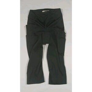 REI Coop Junction Padded Cycling 3/4 Tights Size Large Black Bike Pockets